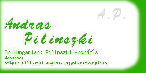 andras pilinszki business card